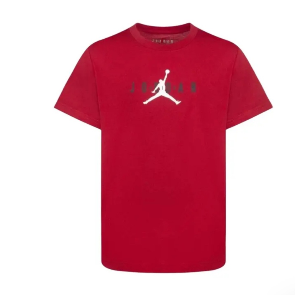 Jordan Kids Red Tee with Iconic Logo